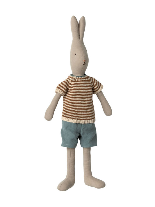Maileg Rabbit Size 3 Classic Knitted Shirt and Shorts Weston Table