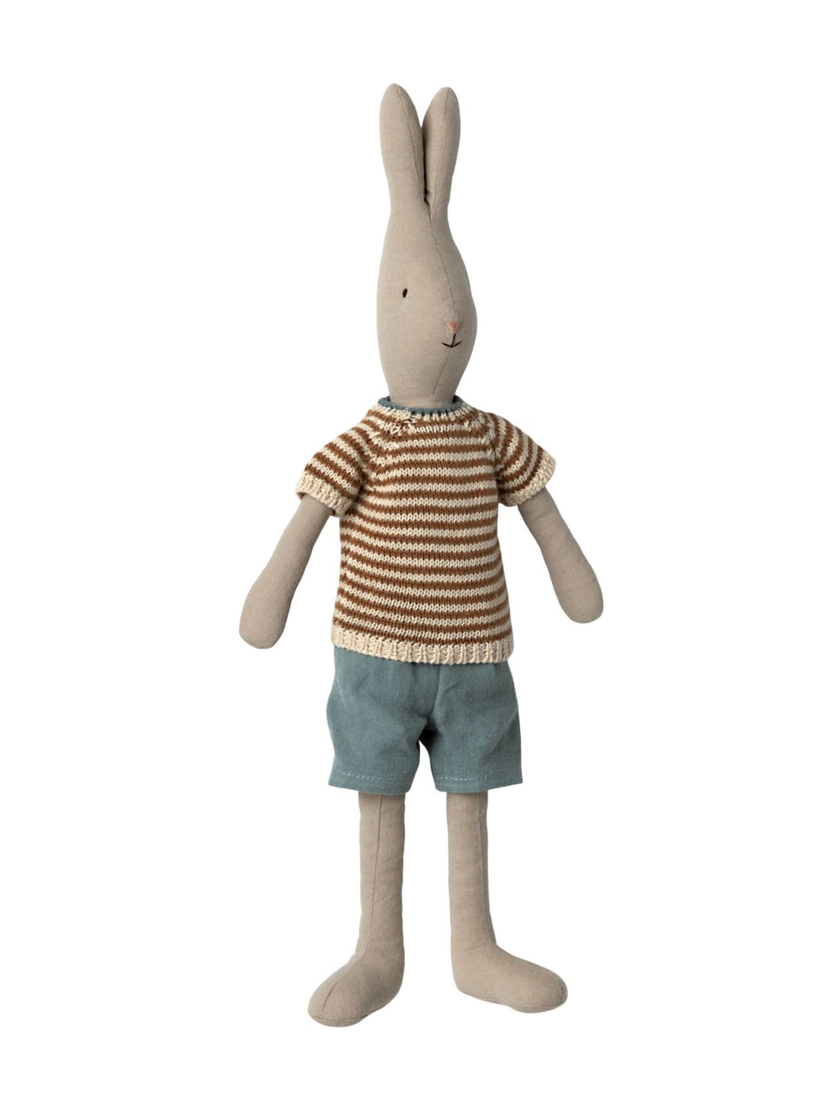 Maileg Rabbit Size 3 Classic Knitted Shirt and Shorts Weston Table