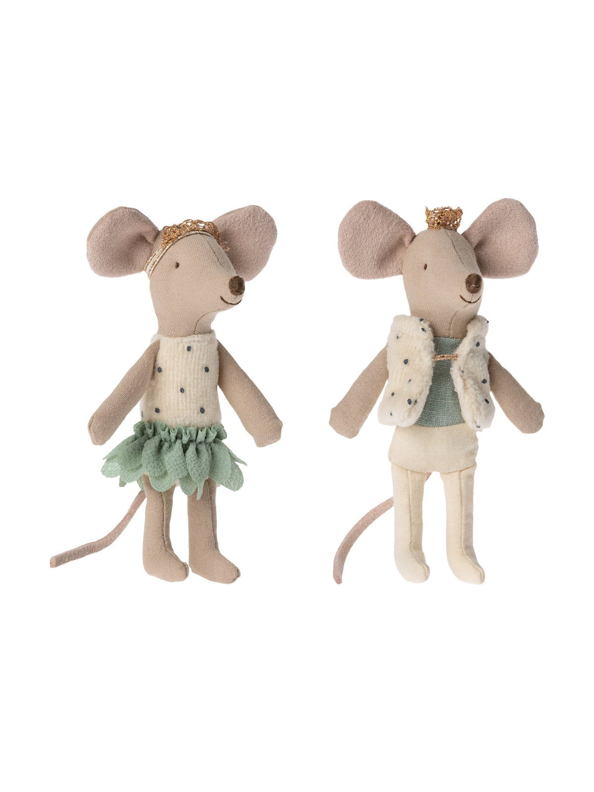 Maileg Royal Twins Little Sister and Brother in Matchbox Weston Table