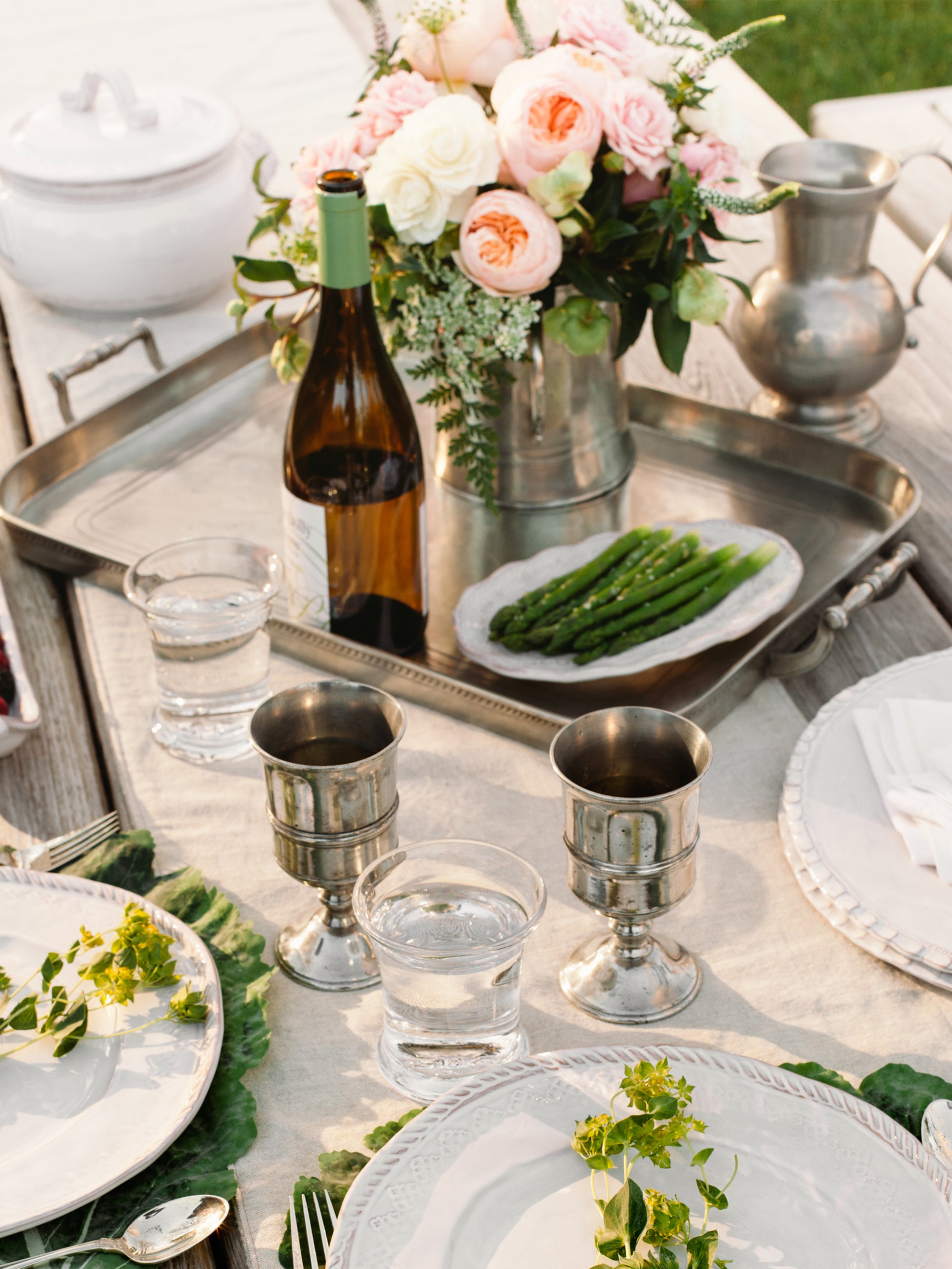 MATCH Pewter Gallery Tray Weston Table