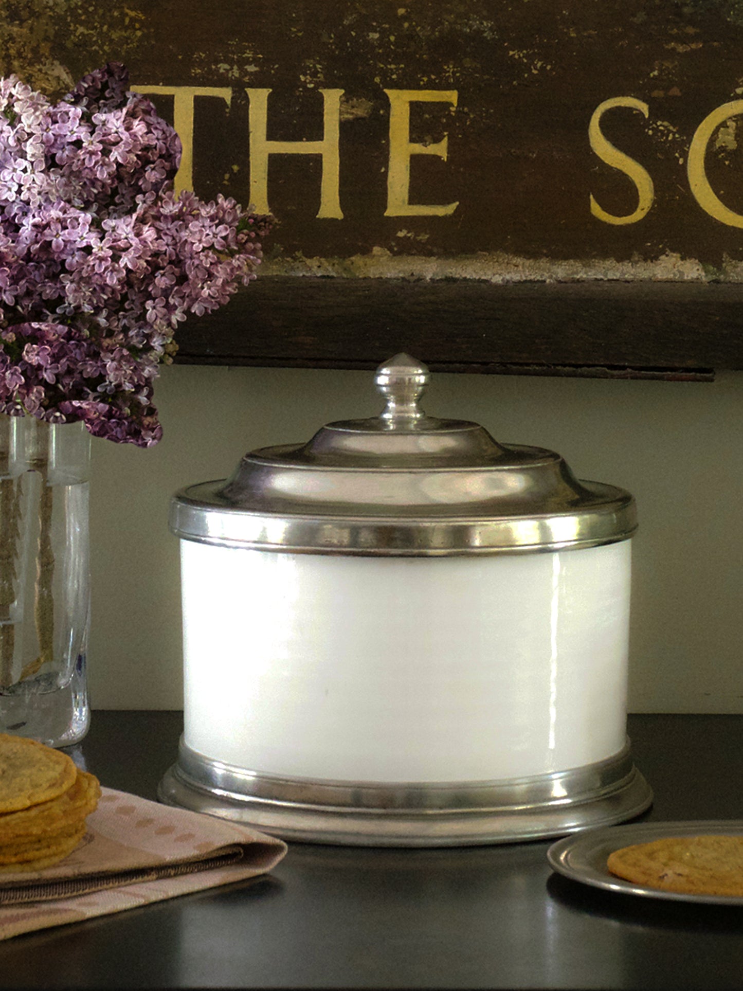 MATCH Pewter Convivio Cookie Jar Weston Table