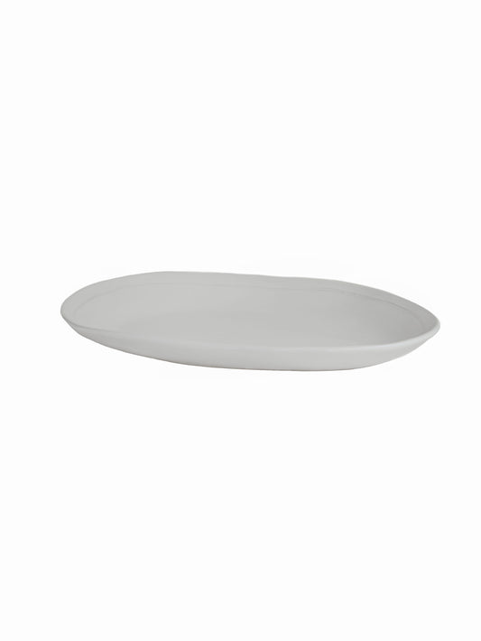 McQueen Pottery Milk White Serving Platter