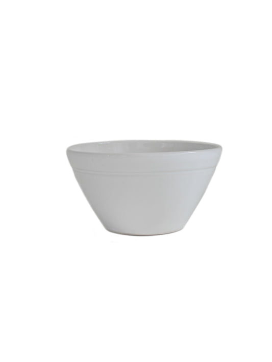 McQueen Pottery Milk White V Shaped Bowl