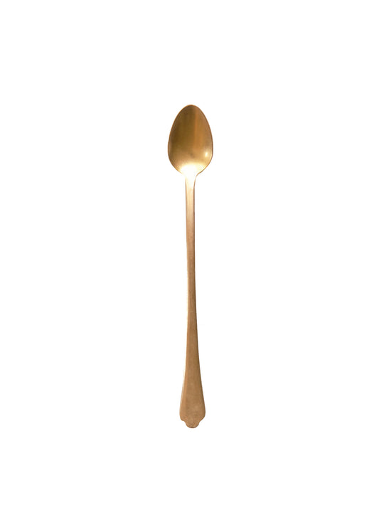 Mepra Vintage Gold Pewter Iced Tea Spoon Weston Table