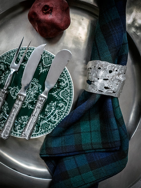 Michael Michaud Birch Bark Napkin Rings Weston Table