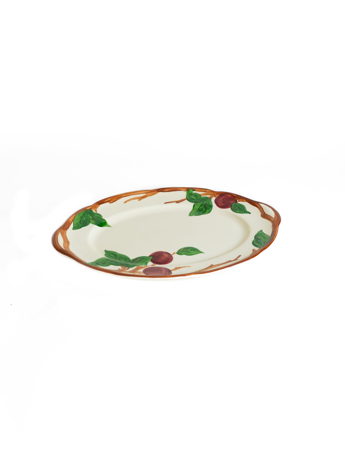 Mid Century Apple Franciscan Earthenware Large Oval Platter Weston Table
