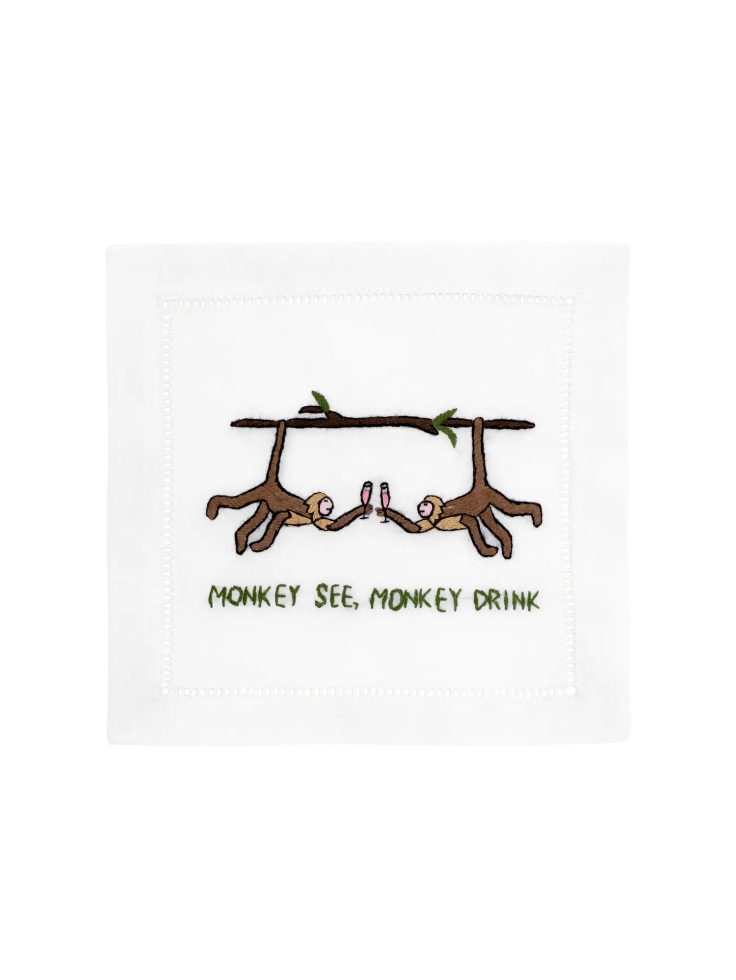 Monkey See Monkey Drink Cocktail Napkin Set Weston Table