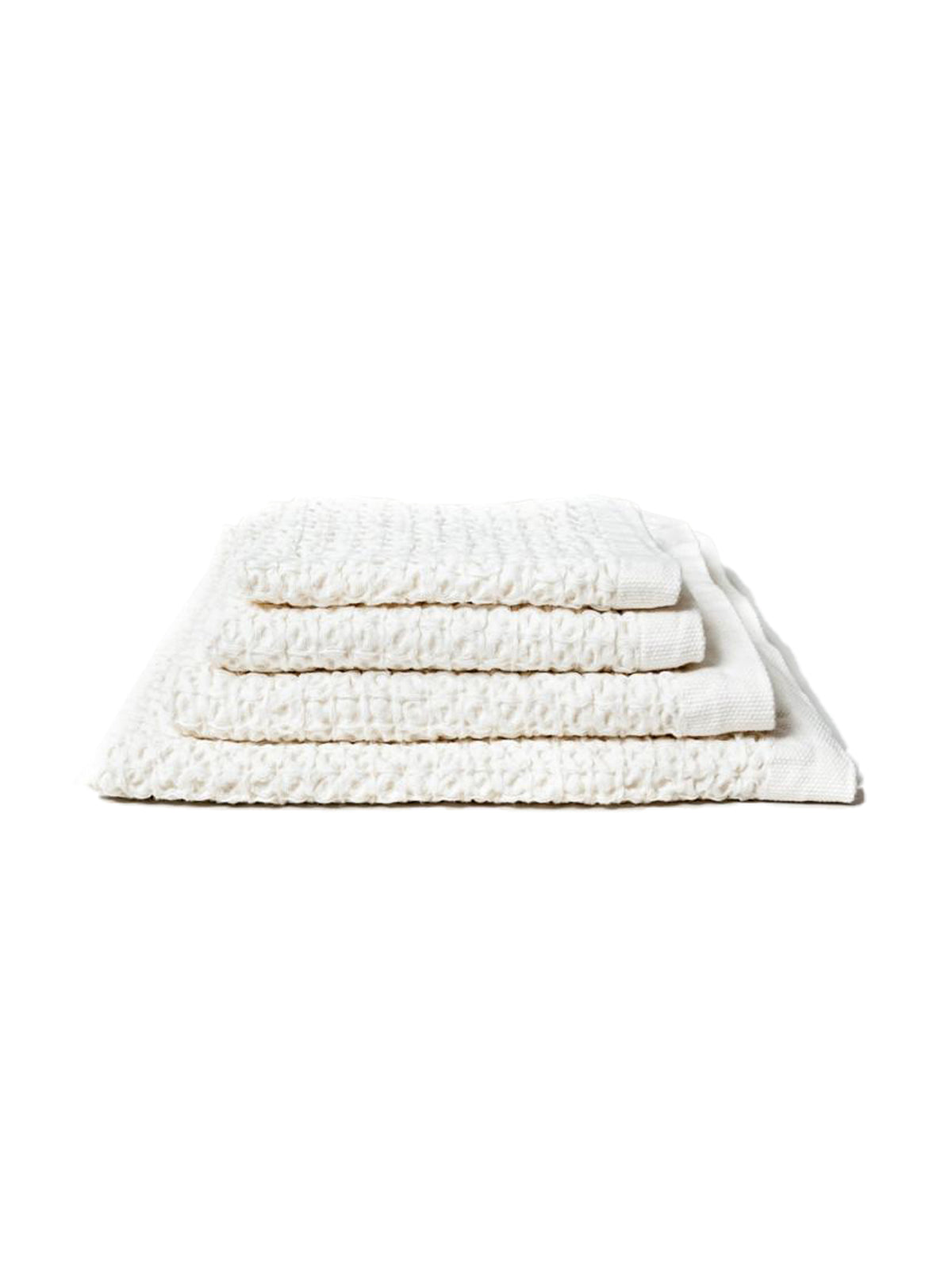 Morihata Ivory Lattice Linen Towels Weston Table