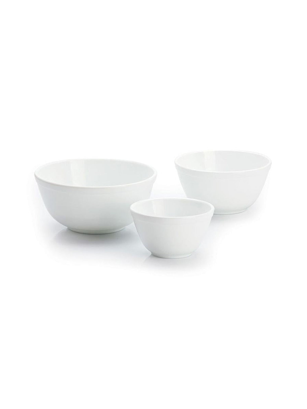 Mosser Glass 3 Piece Mixing Bowl Set Milk Weston Table