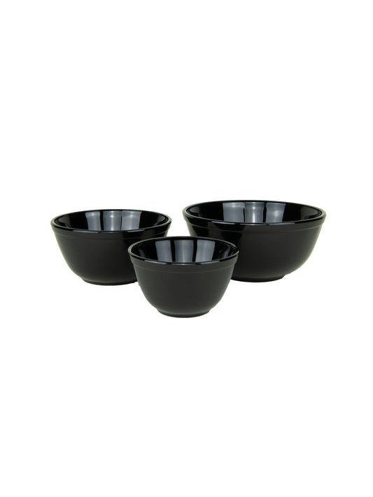 Mosser Glass Black Raspberry 3 Piece Mixing Bowl Set Weston Table