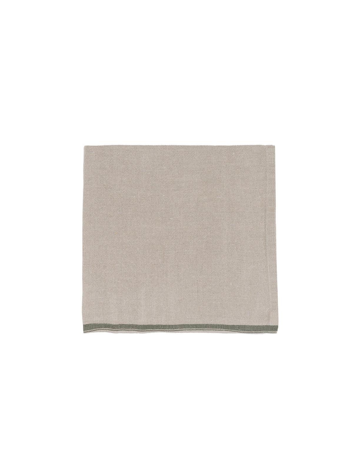 Mungo Urban Olive Linen Selvedge Napkins