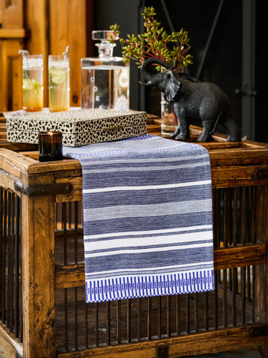 Mungo Mali Rolled Denim Table Runner Weston Table