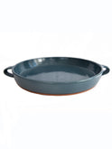 New York Stoneware Handled Tray Weston Table