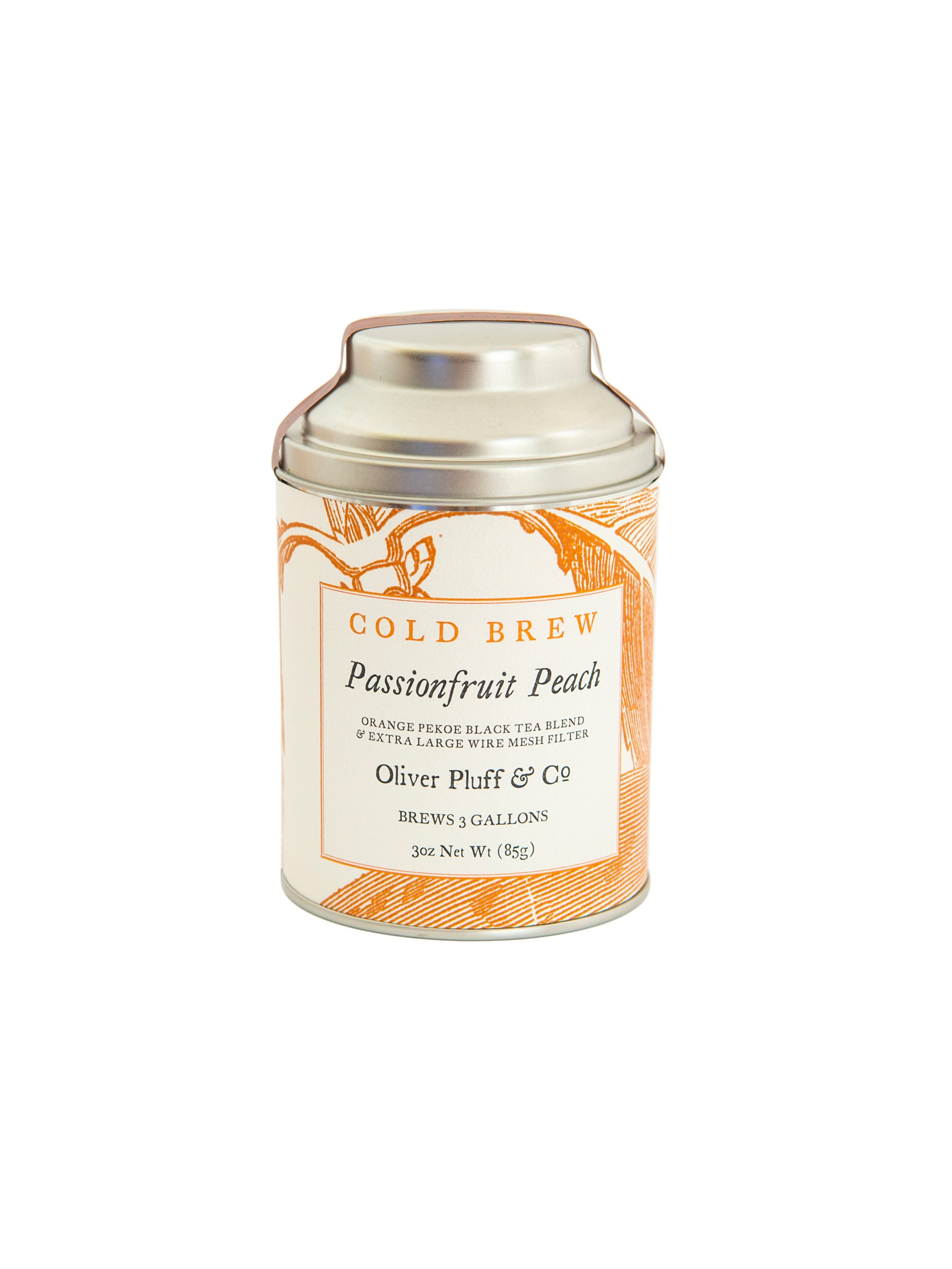 Oliver Pluff & Co. Cold Brew Tea Passionfruit Peach Weston Table