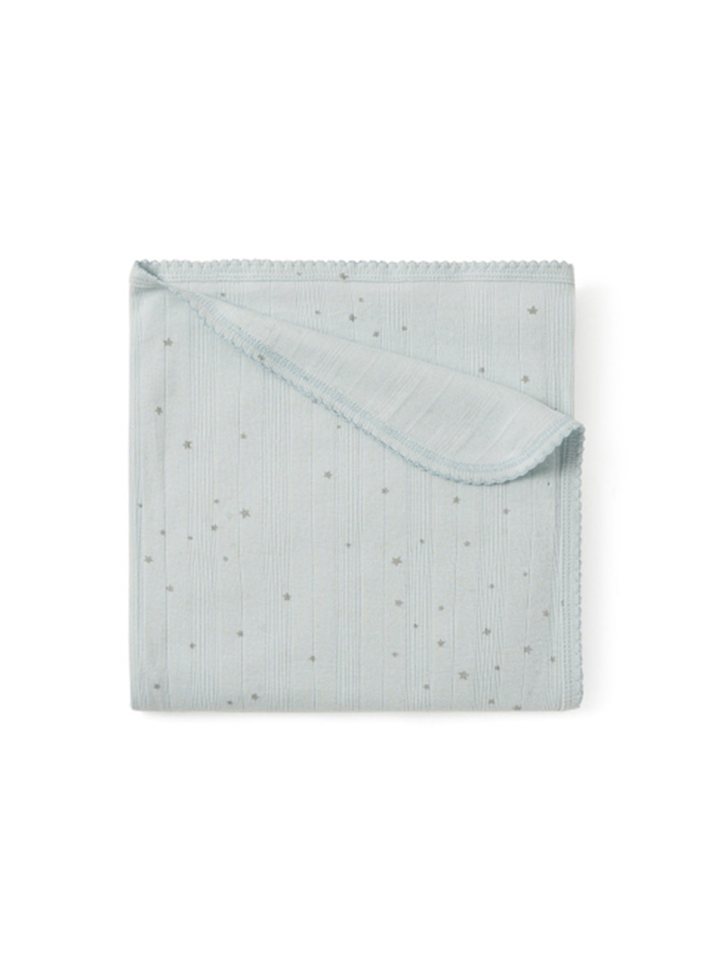 Organic Blue Celestial Layette Blanket Weston Table