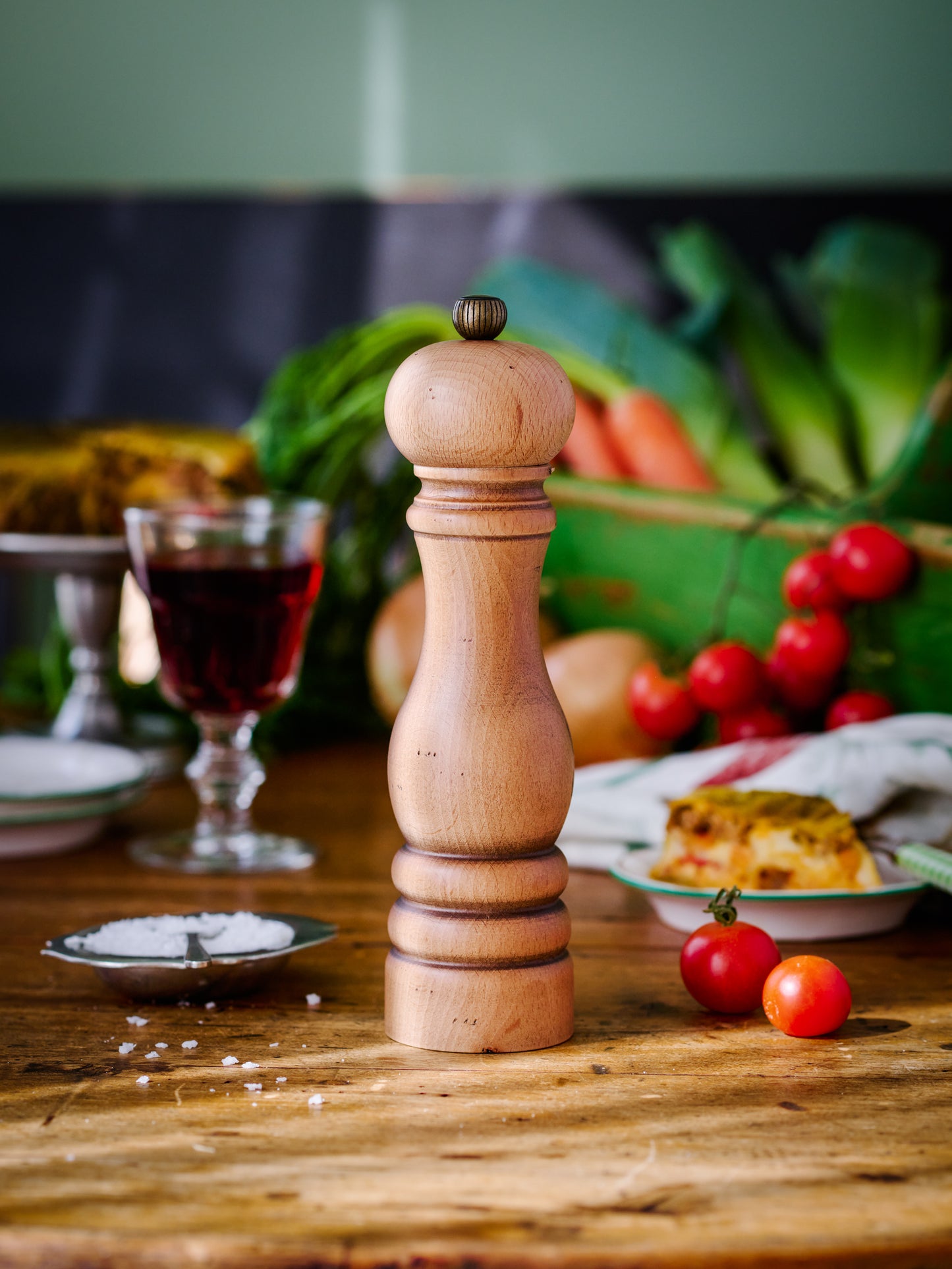 Peugeot Paris Antique Salt and Pepper Mills Weston Table