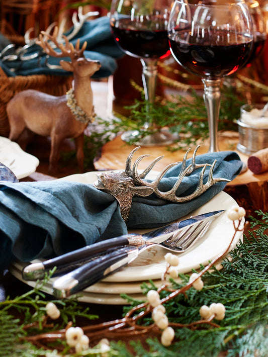 Pewter Elk Napkin Rings Weston Table