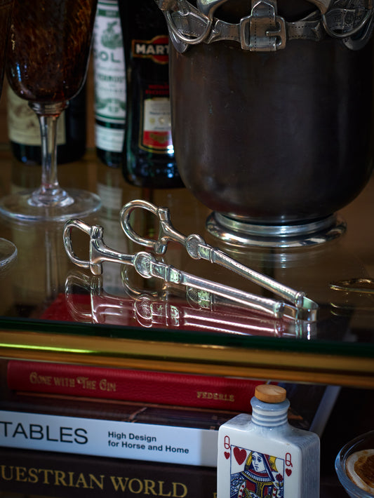 Pewter Equestrian Stirrup Tongs Weston Table