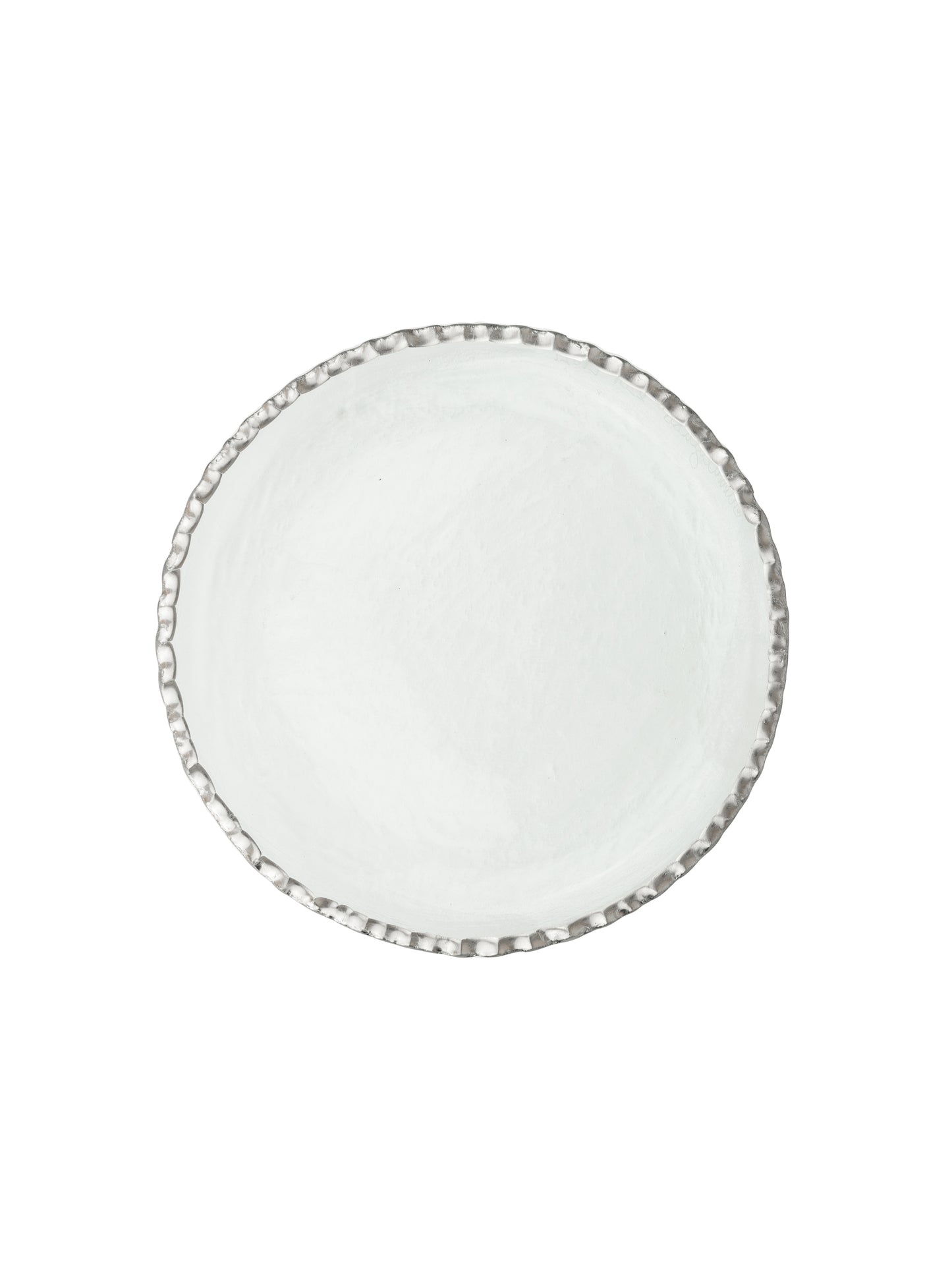 Platinum Rimmed Glass Salad Plate Weston Table