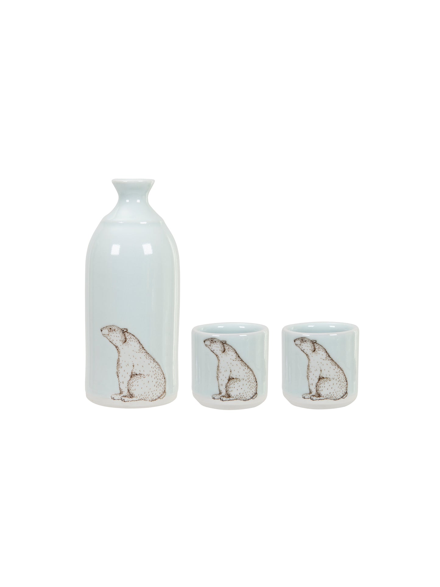 Polar Bear Sake Set Icy Weston Table