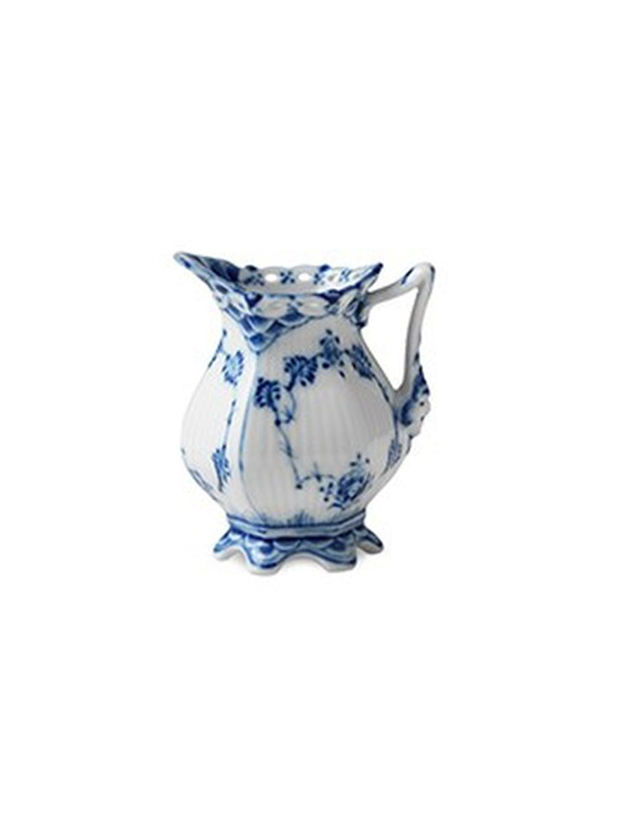 Vintage Royal Copenhagen Blue Fluted Full Lace Creamer Weston Table