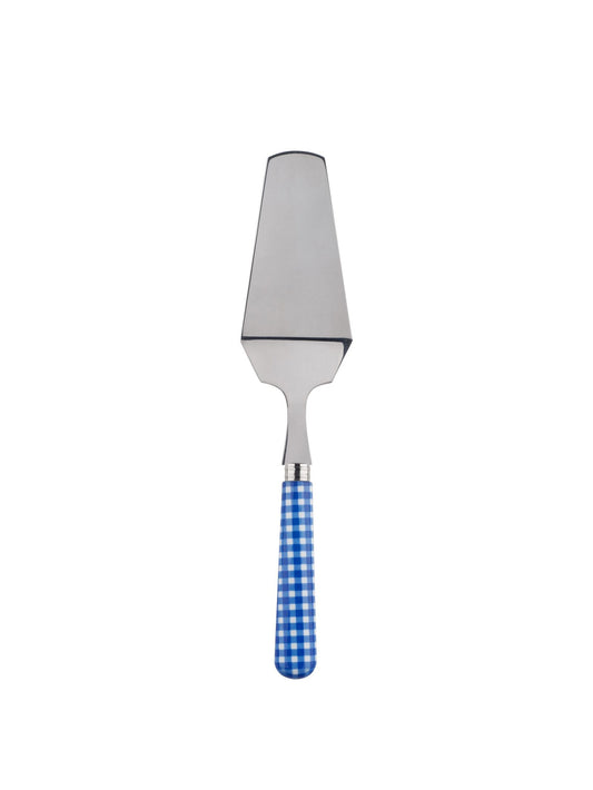 Sabre Paris Gingham Blue Tart Server Weston Table