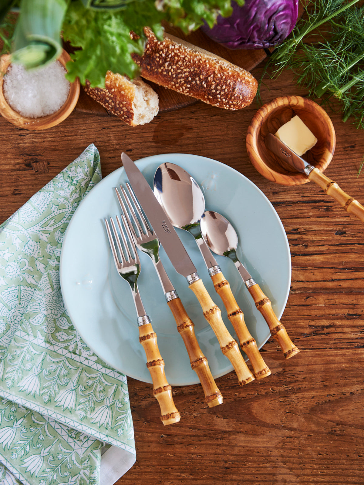 Sabre Paris Bamboo 5 Piece Place Setting Weston Table