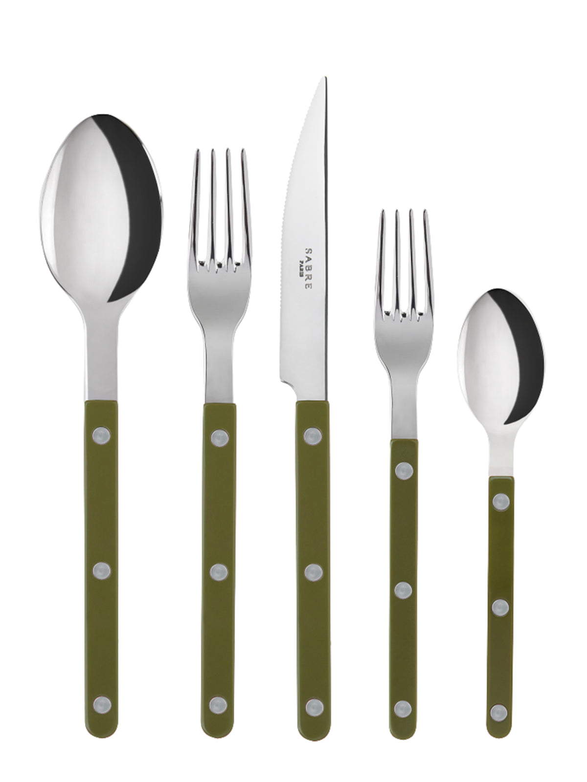 Sabre Paris Bistro Green Fern 5 Piece Place Setting Weston Table