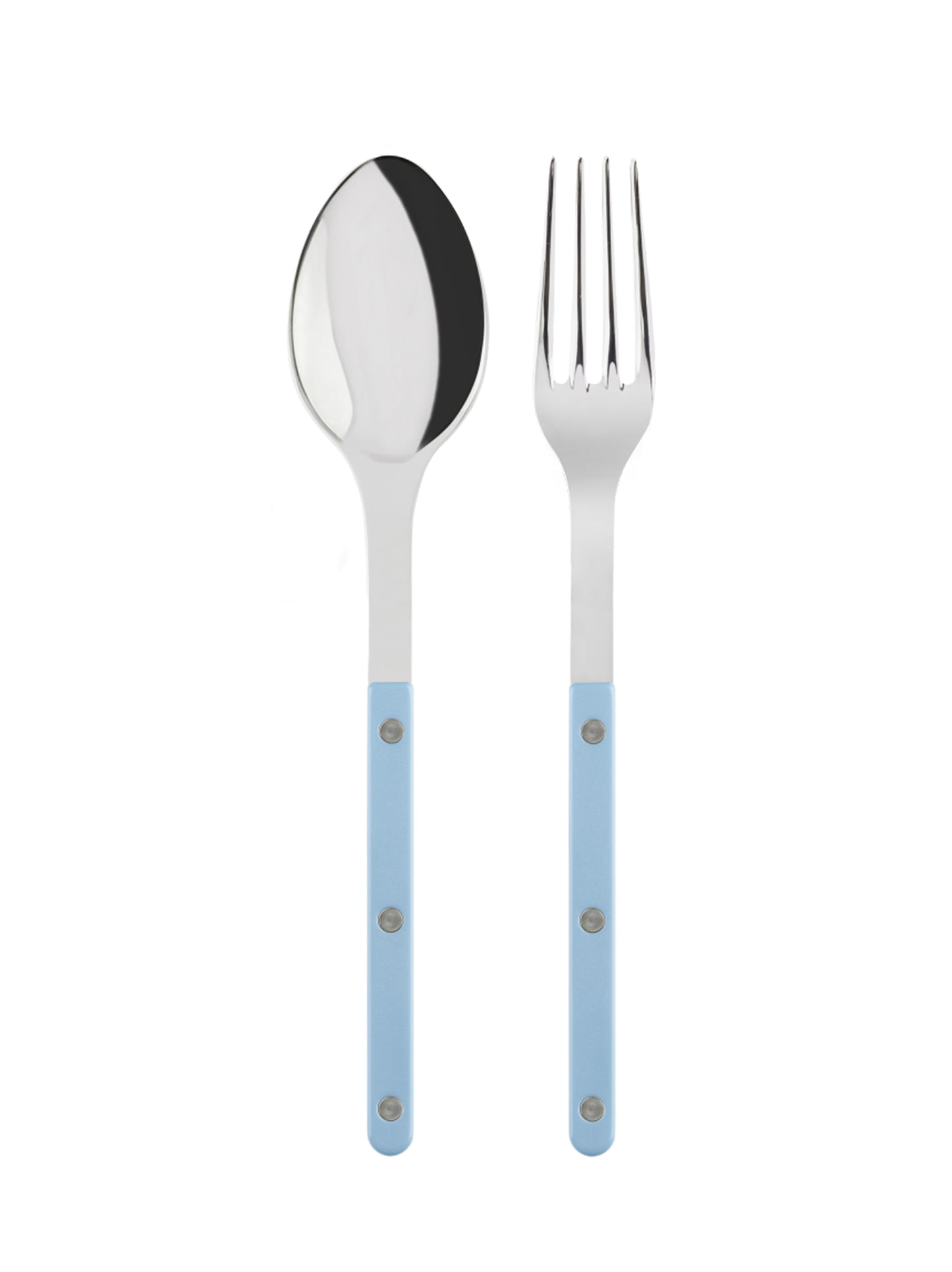 Sabre Paris Bistro Light Blue Serving Set Shiny Weston Table