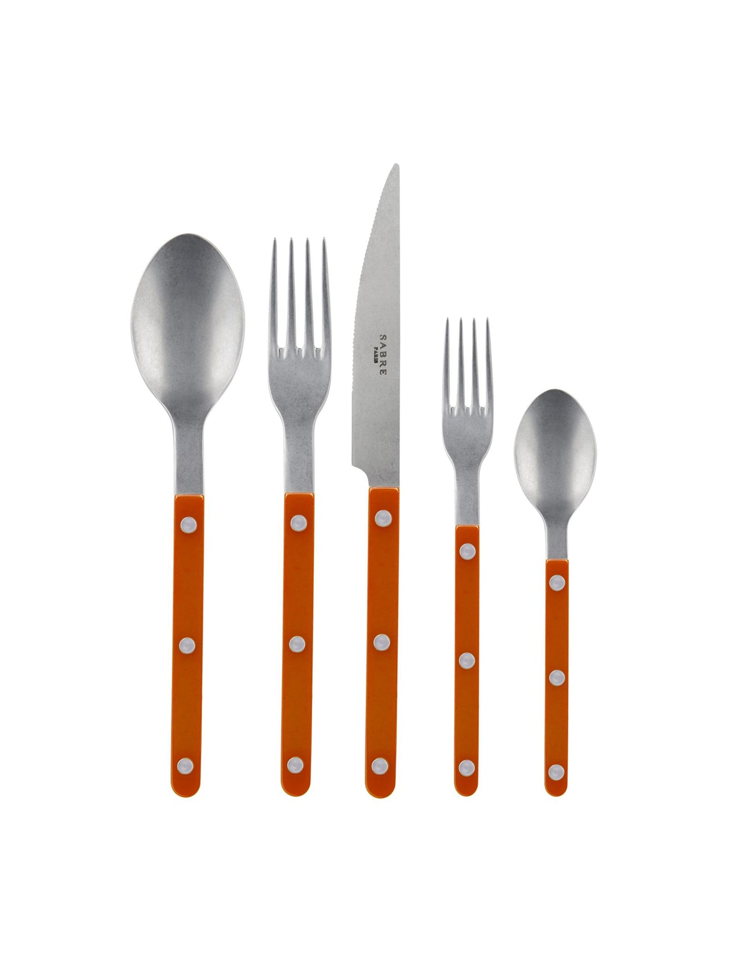 Sabre Paris Bistro Orange 5 Piece Place Setting Weston Table