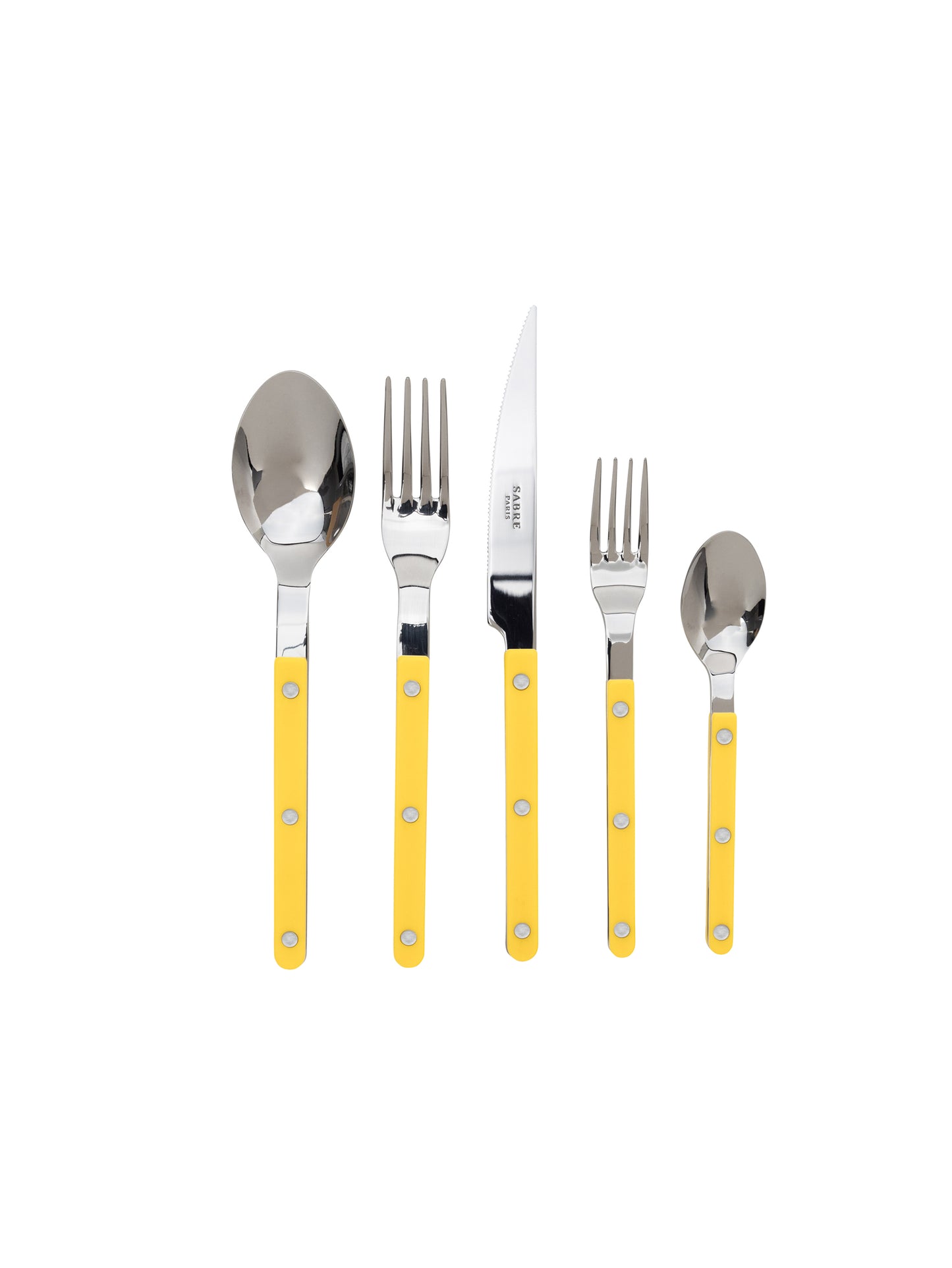 Sabre Paris Bistro Yellow 5 Piece Place Setting Weston Table