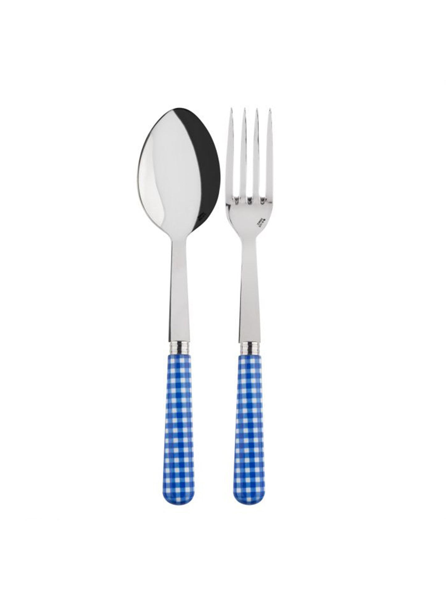 Sabre Paris Gingham Blue Serving Set Weston Table