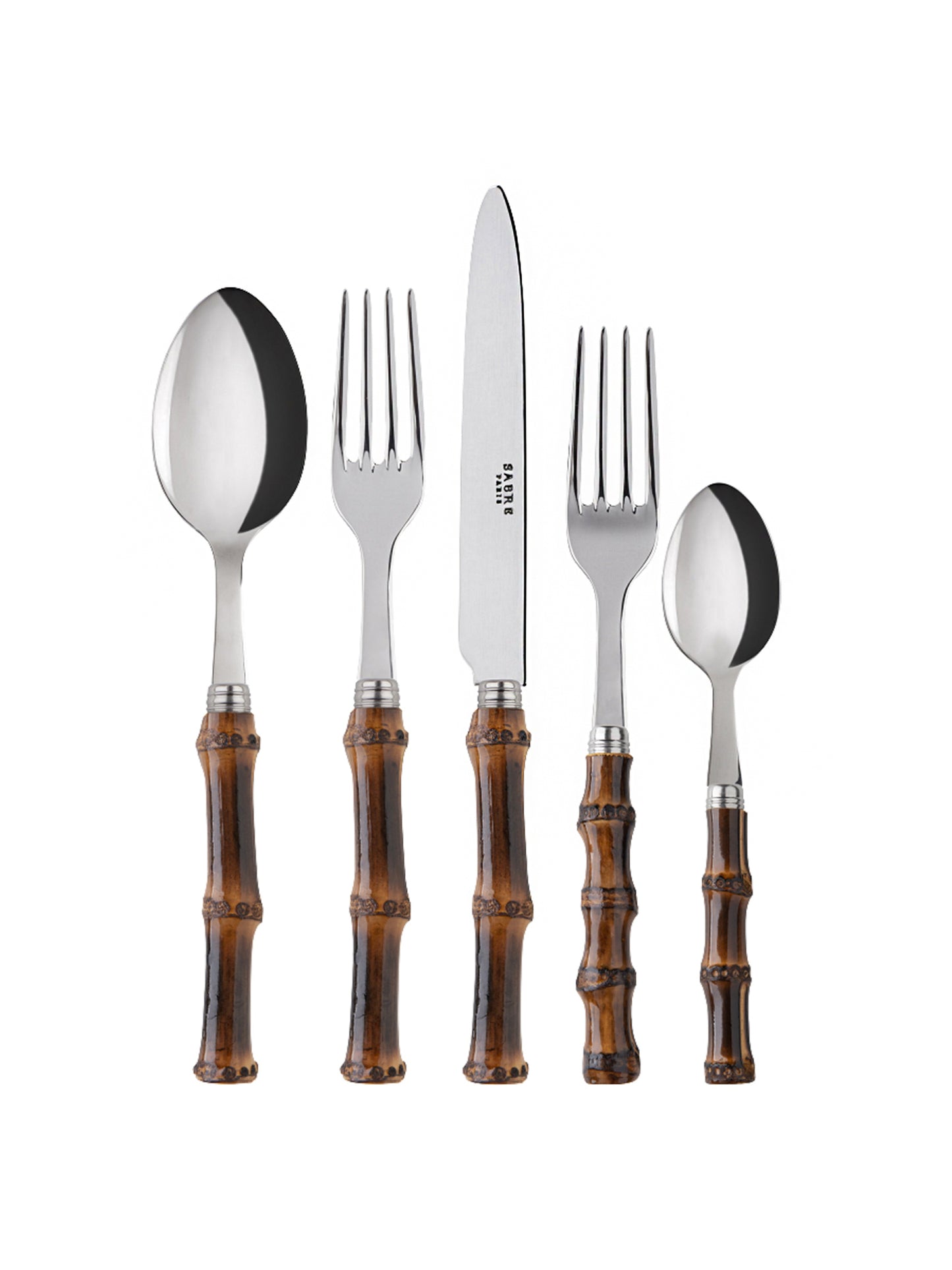 Sabre Paris Bamboo Dark 5 Piece Place Setting Weston Table