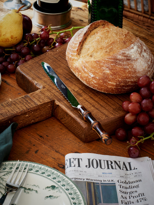 Sabre Paris Dark Panda Bamboo Bread Knife Weston Table
