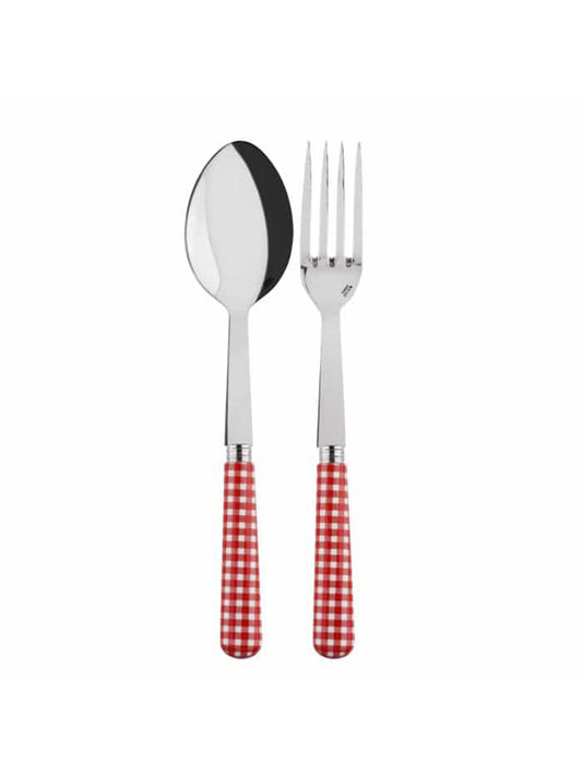 Sabre Paris Gingham Red Serving Set Weston Table