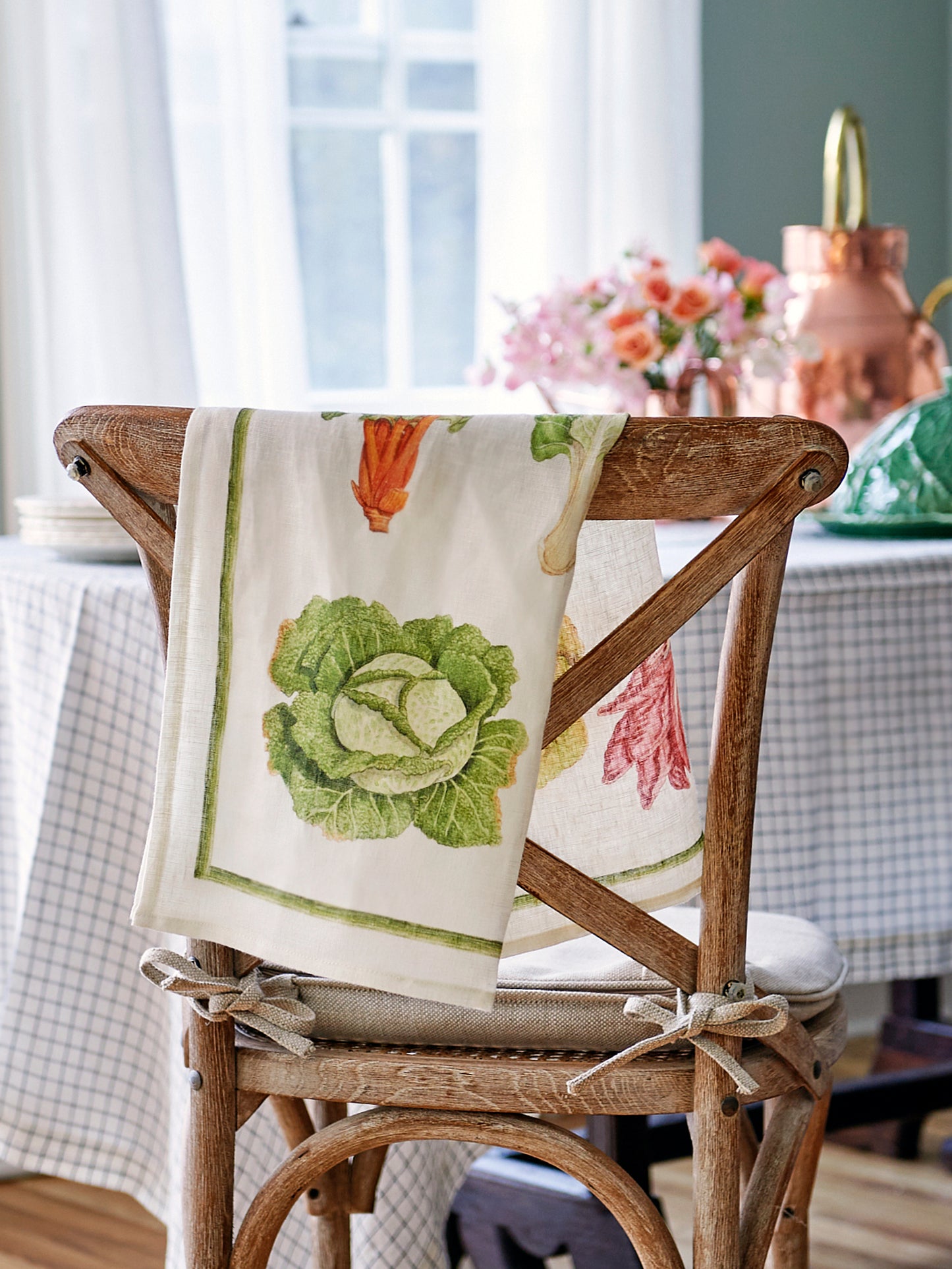 Salad Greens Linen Kitchen Towel Weston Table