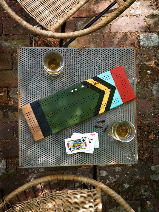 Sanborn Canoe Cribbage Board Scout Weston Table