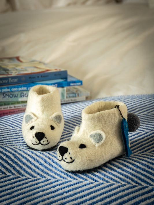 Sew Heart Felt Polar Bear Slippers Weston