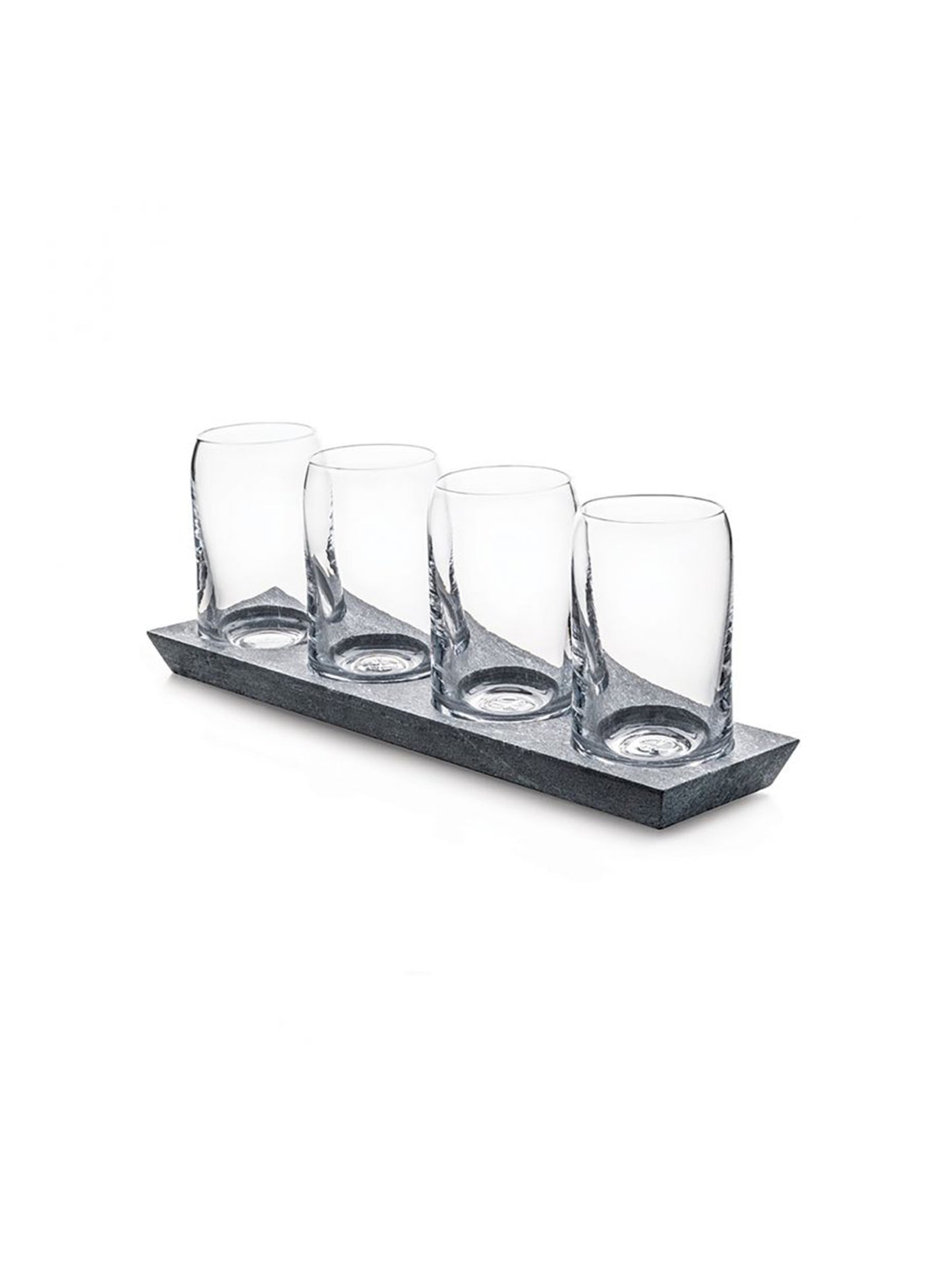 Simon Pearce Alpine Tasting Flight with Soapstone Base Weston Table