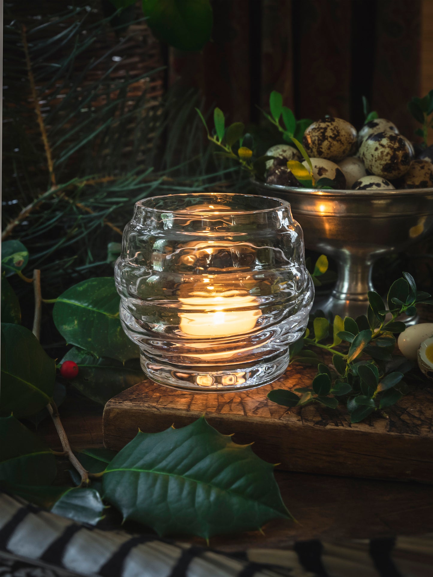 Simon Pearce Waterbury Tealight in Gift Box Weston Table
