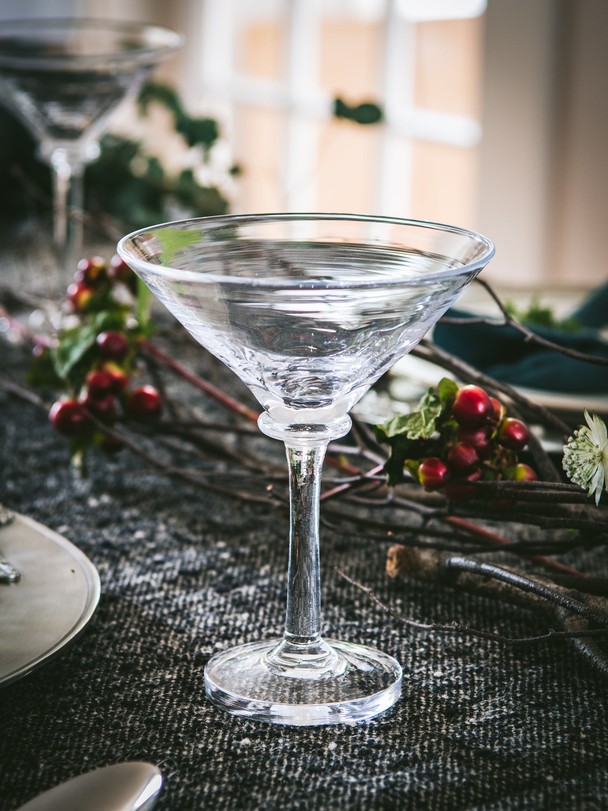 Simon Pearce Woodbury Martini Glass