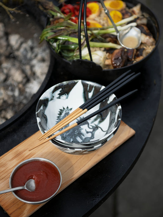 Slim Bamboo Chopsticks Black Weston Table