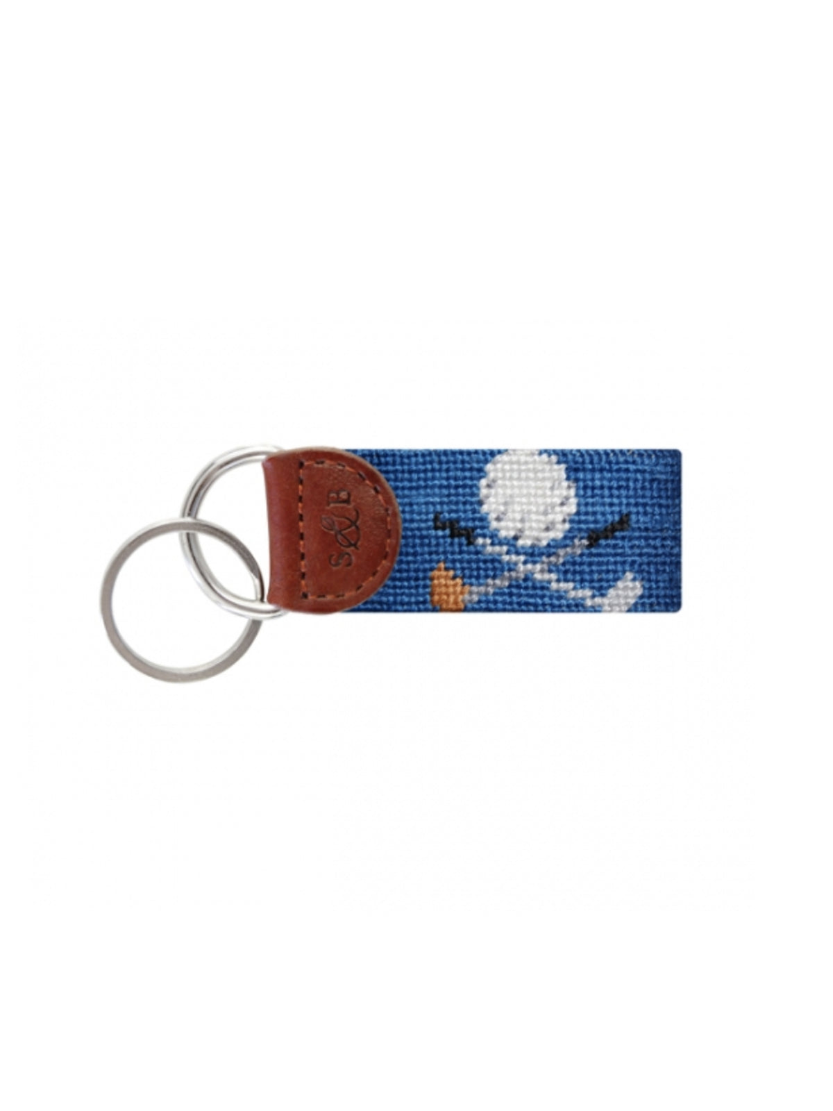 Smathers & Branson Golf Clubs Needlepoint Key Fob Weston Table