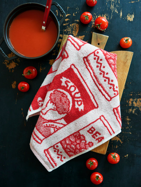 Soup Cans Kitchen Towel Weston Table