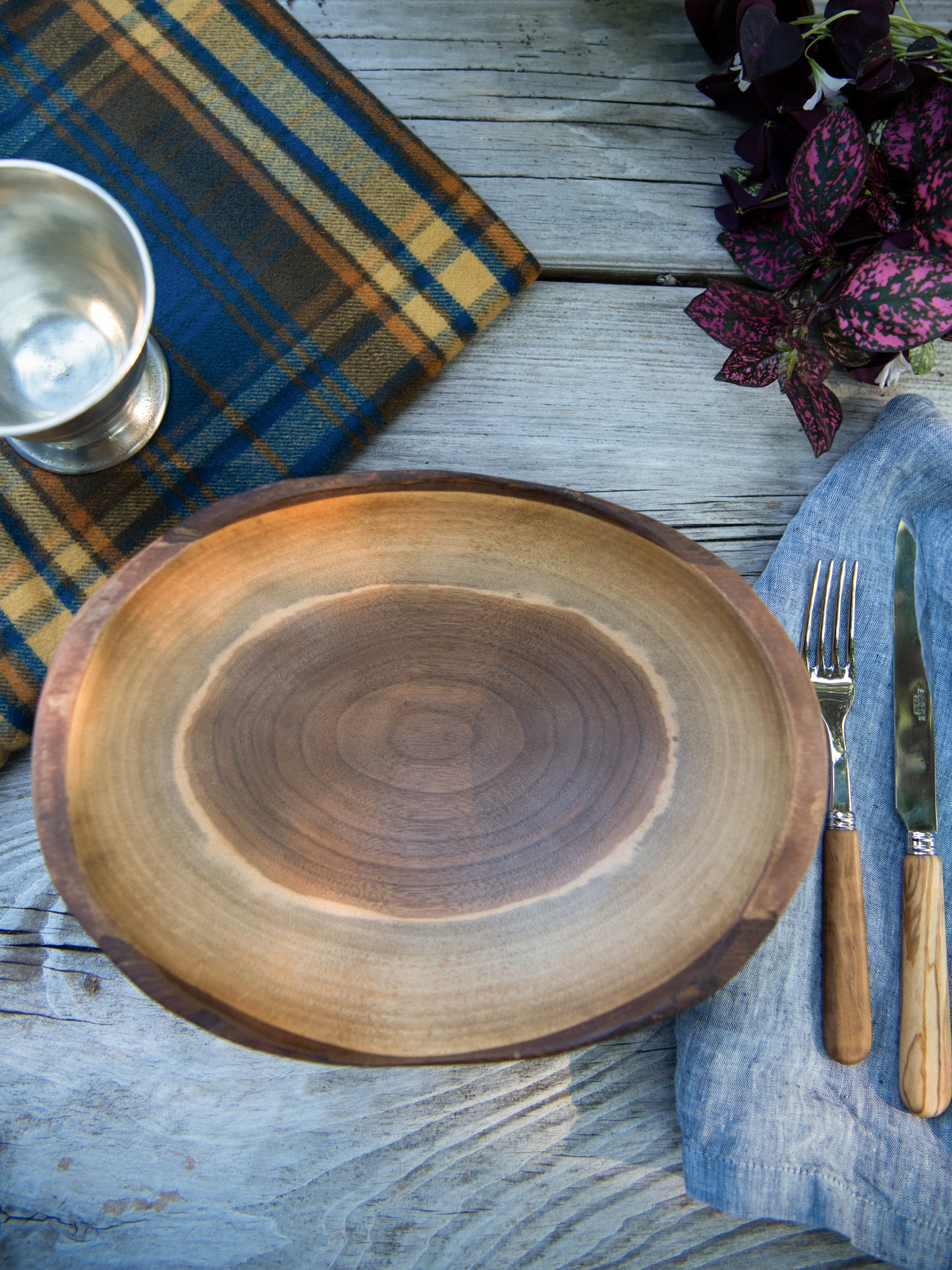 Spencer Peterman Black Walnut Oval Bowl Weston Table