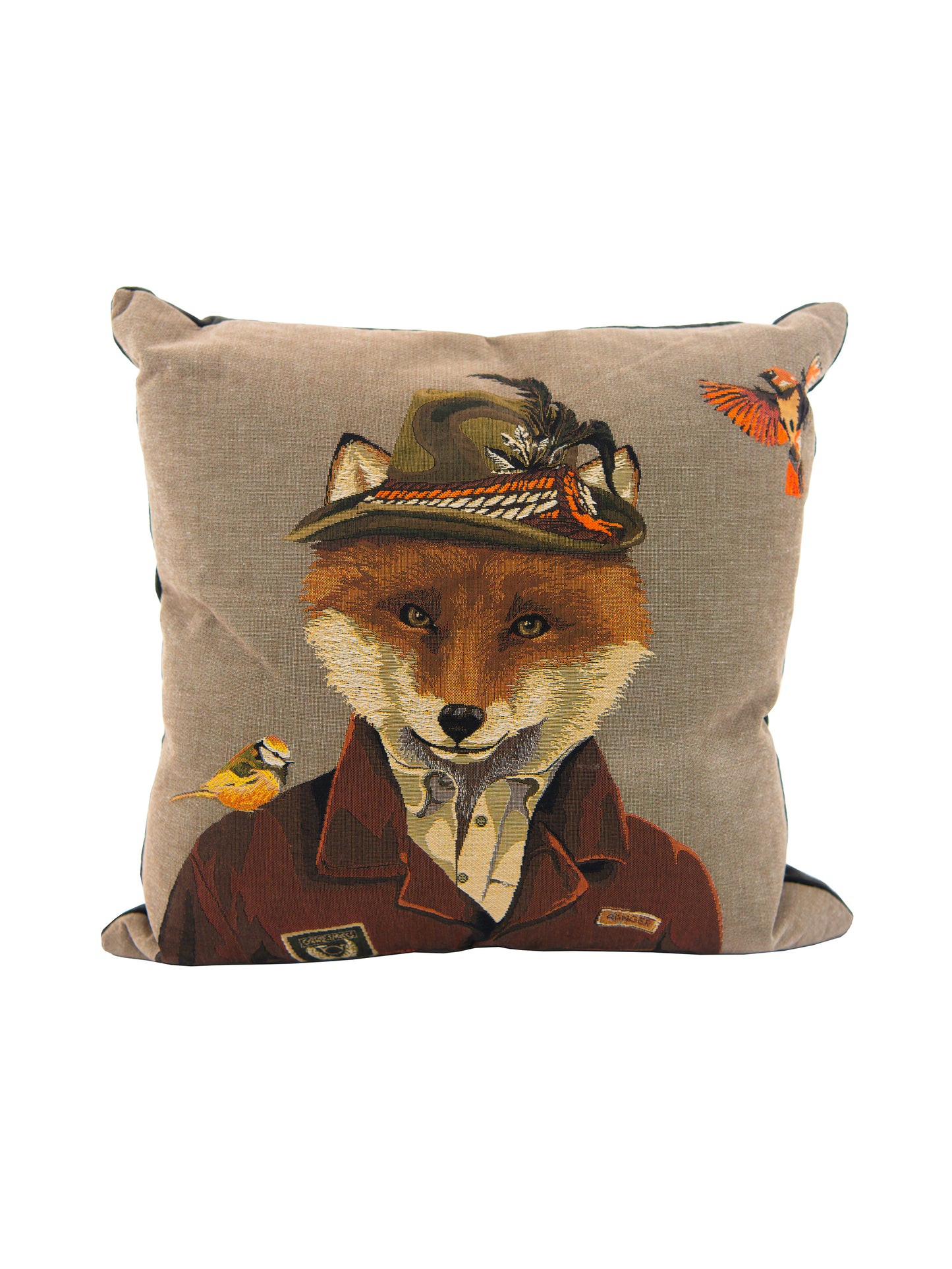 Spring Hunter Fox Pillow with Hunting Hat Weston Table