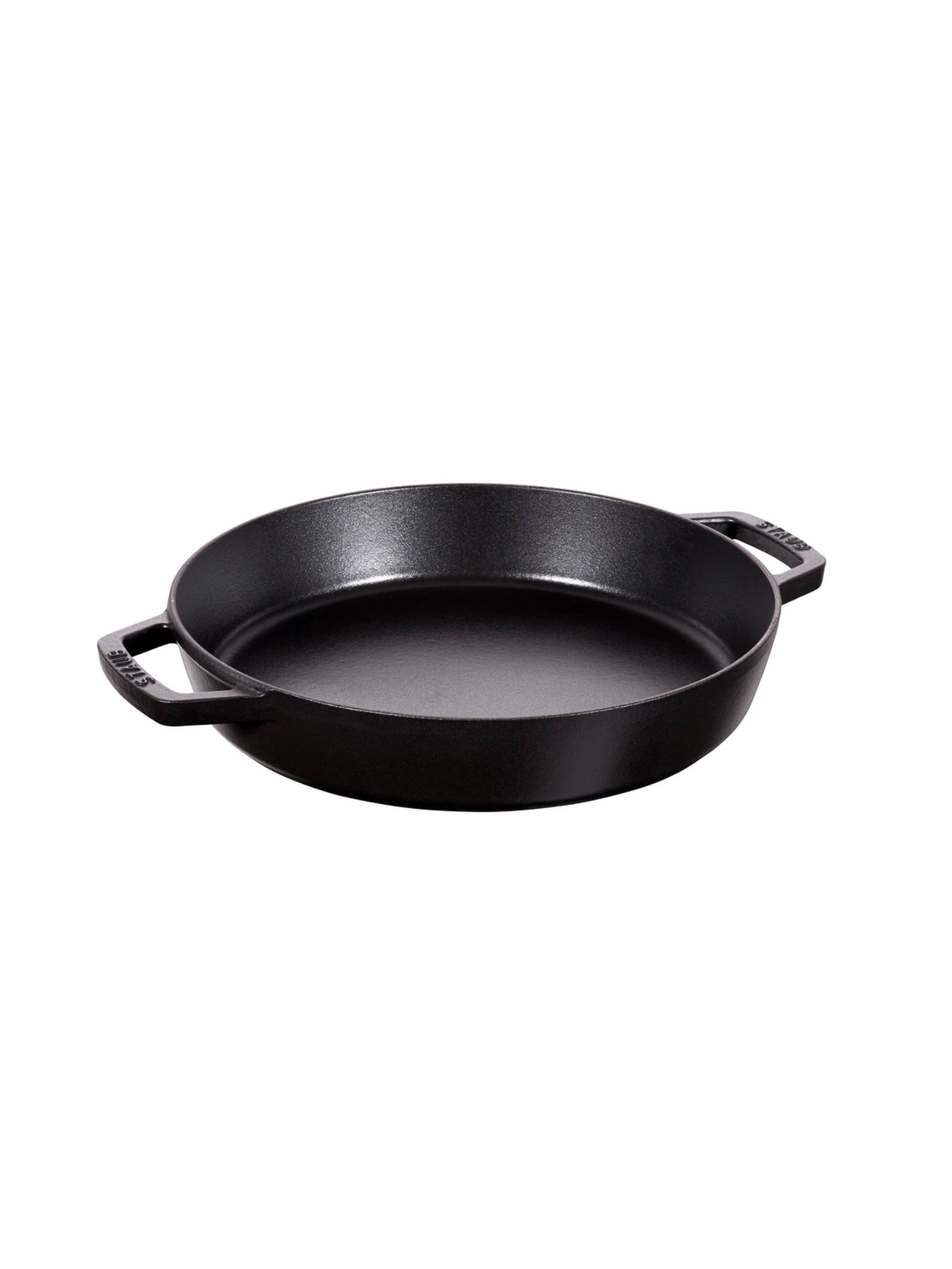 Staub Cast Iron 15-inch Double Handle Fry Pan / Paella Pan Grenadine  1314091 - Best Buy