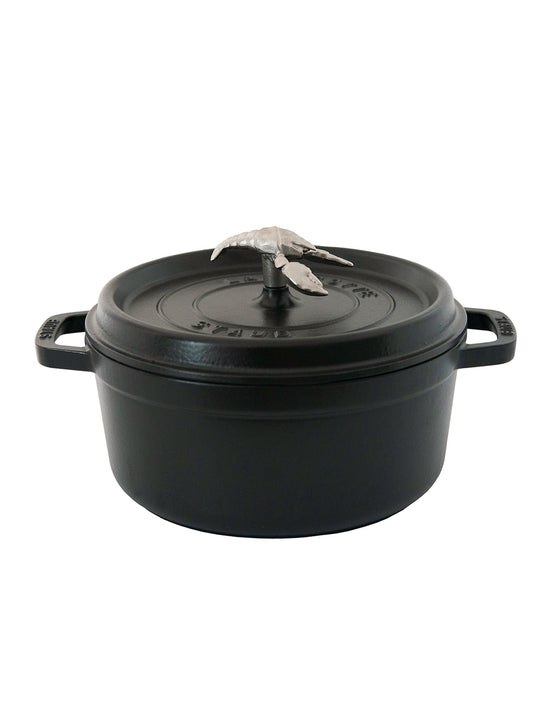 Staub Cast Iron Lobster 4 Quart Round Cocotte Weston Table