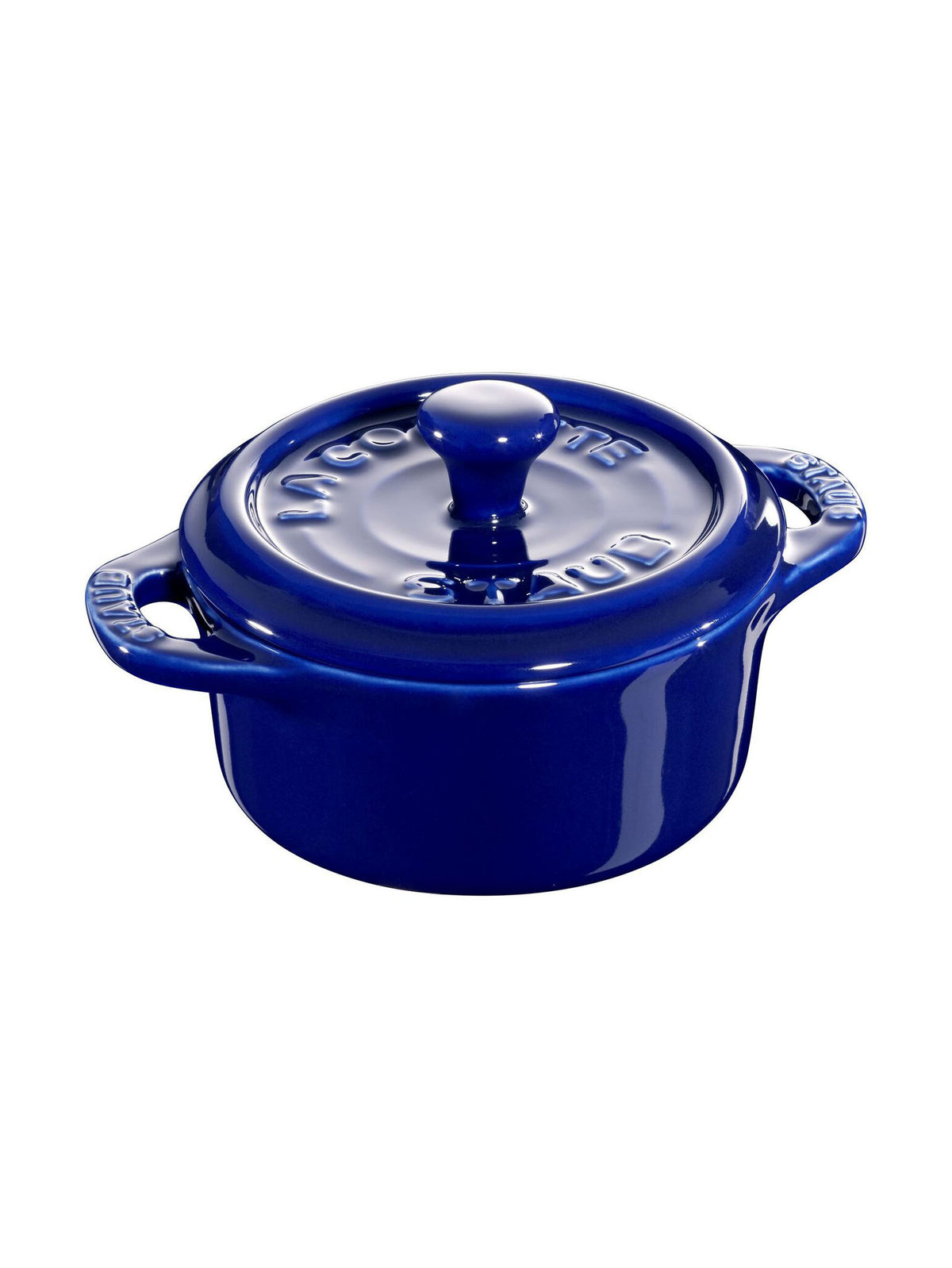 Staub Ceramic Mini 3 Piece Set Dark Blue Weston Table