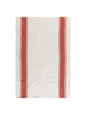 Striped Linen Kitchen Towel  Red Weston Table